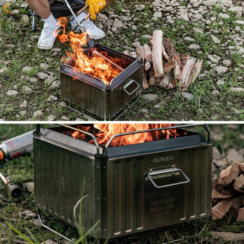 正規販売】KOVEA コベア CONTAINER SMOKELESS FIRE PIT コンテナ