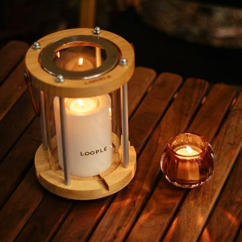 LOOPLE ループル キャンドルグラス 「グローブ] アンバー